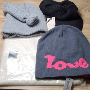 Bundle Sales of Winter Gears: Beanies, Cap, Scarf